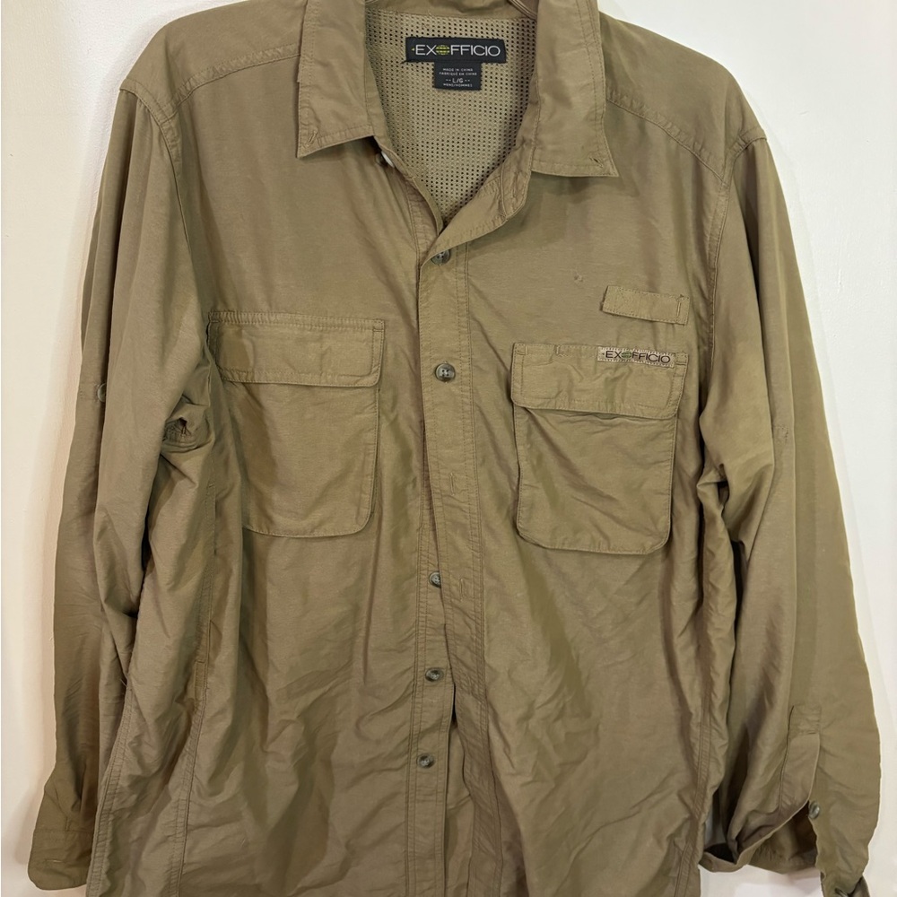 ExOfficio Beige Mesh Jacket